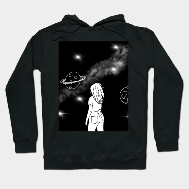 Space girl Hoodie by Sopicon98